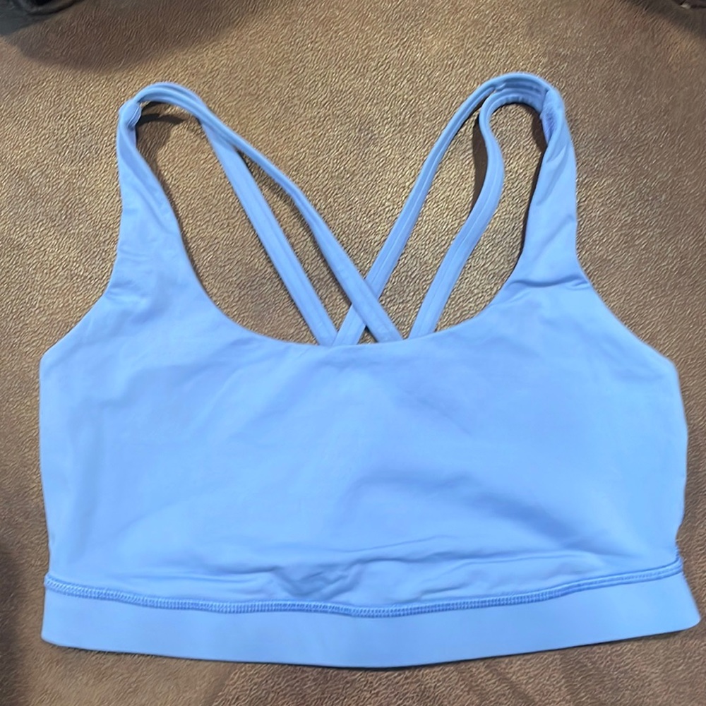 Periwinkle lululemon Energy Bra. Good condition!